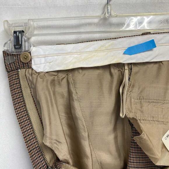 Wilfred High Waist Wide Leg Houndstooth Trouser Pants Women Sz 0 Beige Multi - Picture 2 of 16